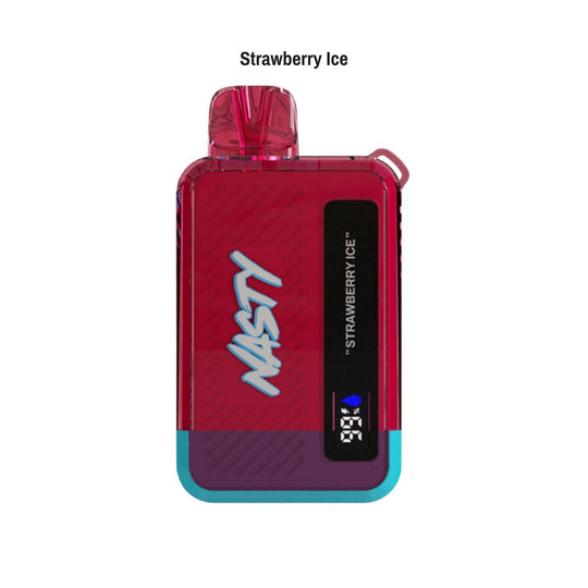 Strawberry Ice Nasty Bar 10000 Disposable Vape - 5% | NASTY | Shop Buy Online | Cape Town, Joburg, Durban, South Africa